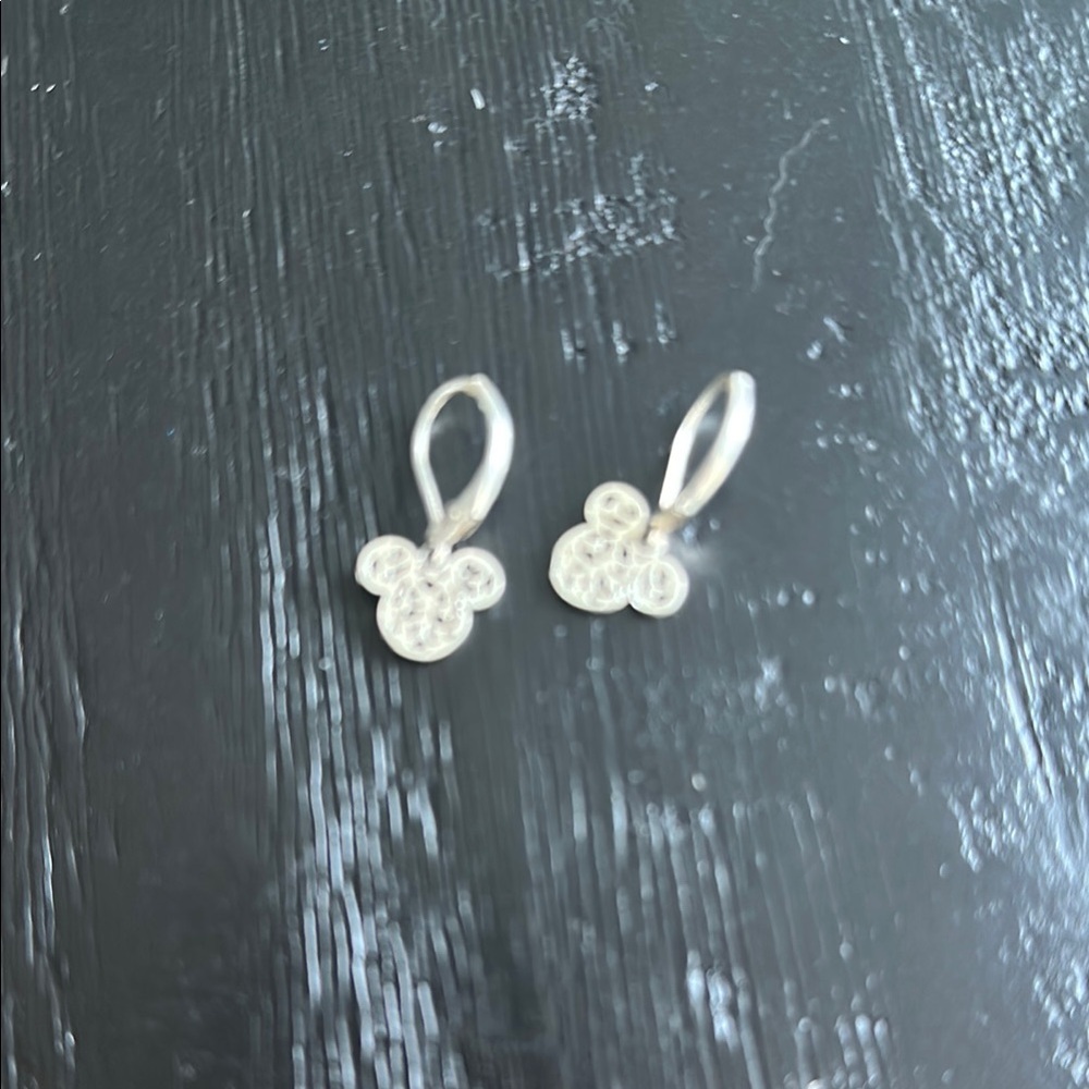 2/$20 Silver Mickey Minnie Mouse Earrings